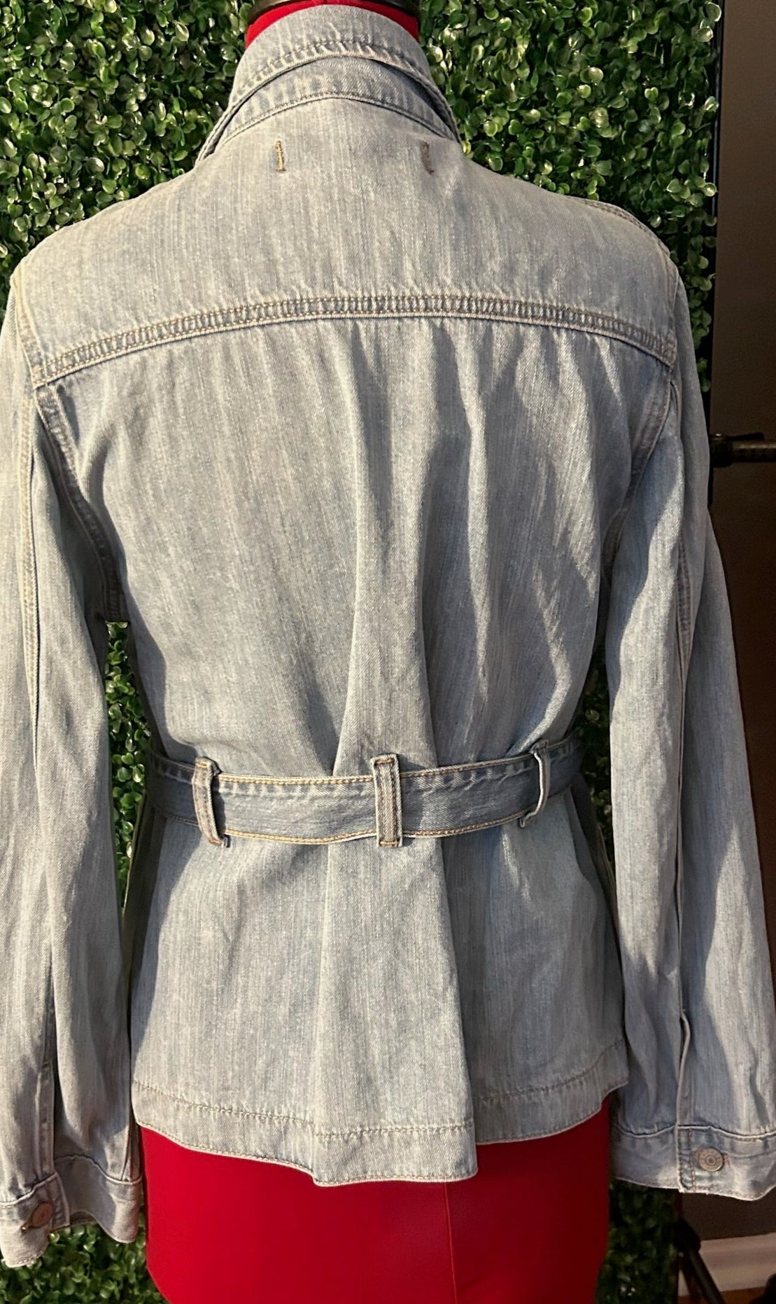 EXPRESS BELTED DENIM JACKET