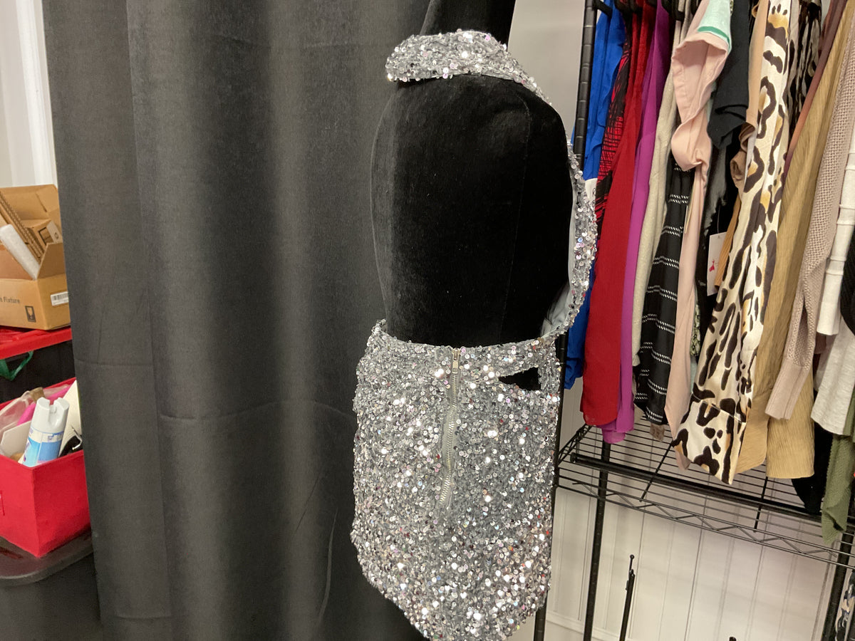 Good Evening Silver Sequin