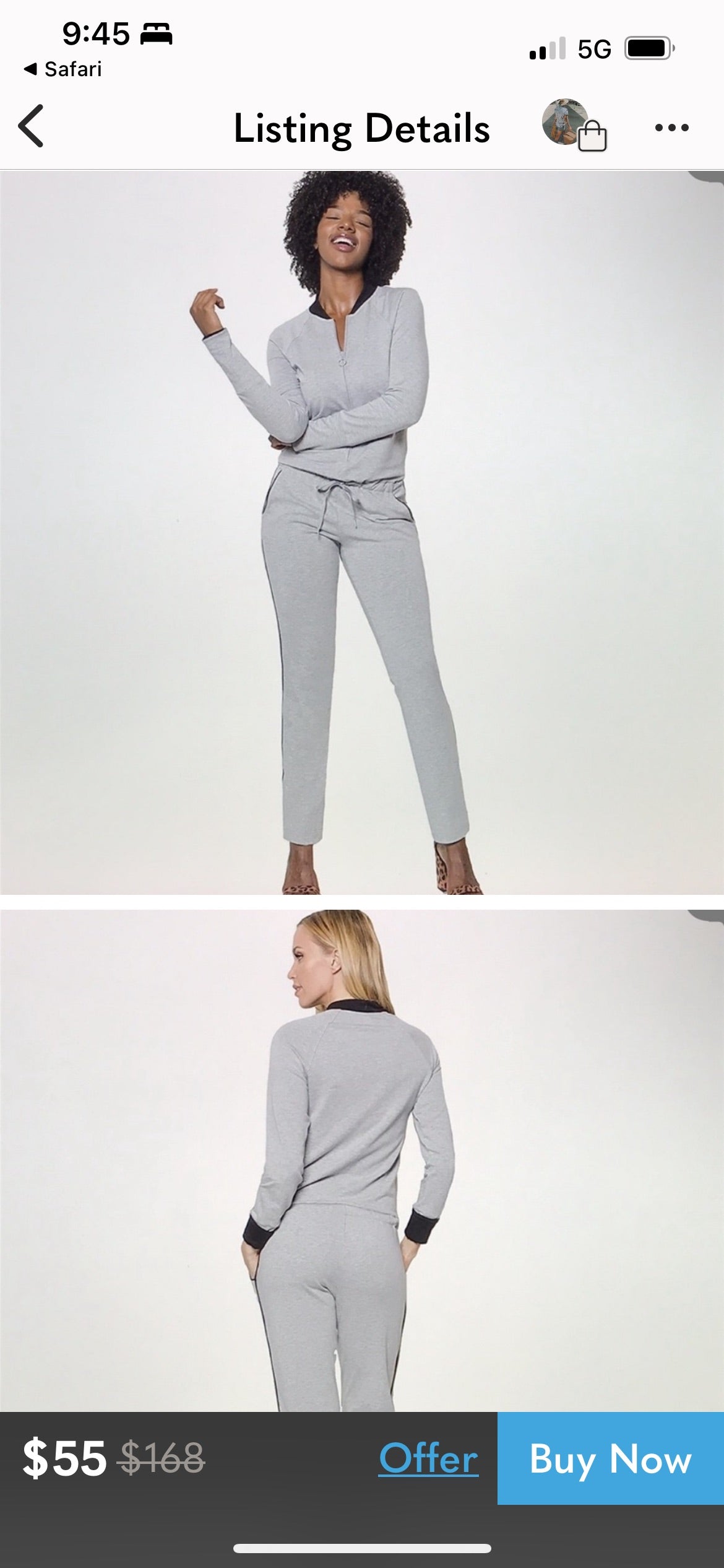 LA Relaxed long sleeve jumpsuit