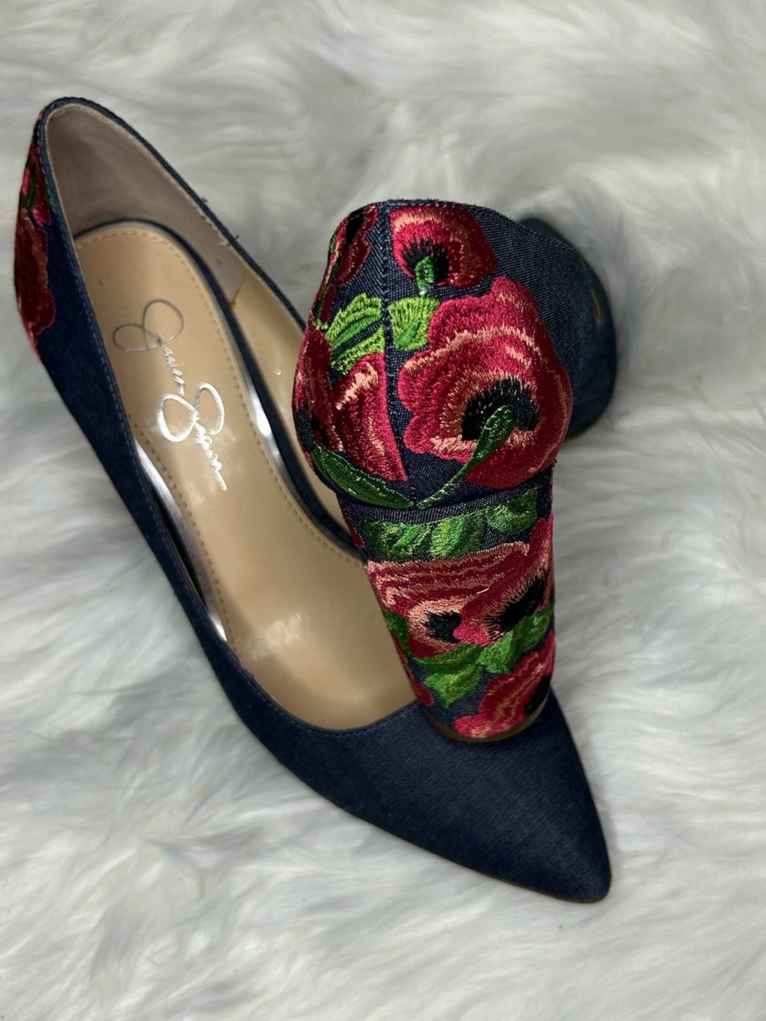 Jessica Simpson Denim Heels
