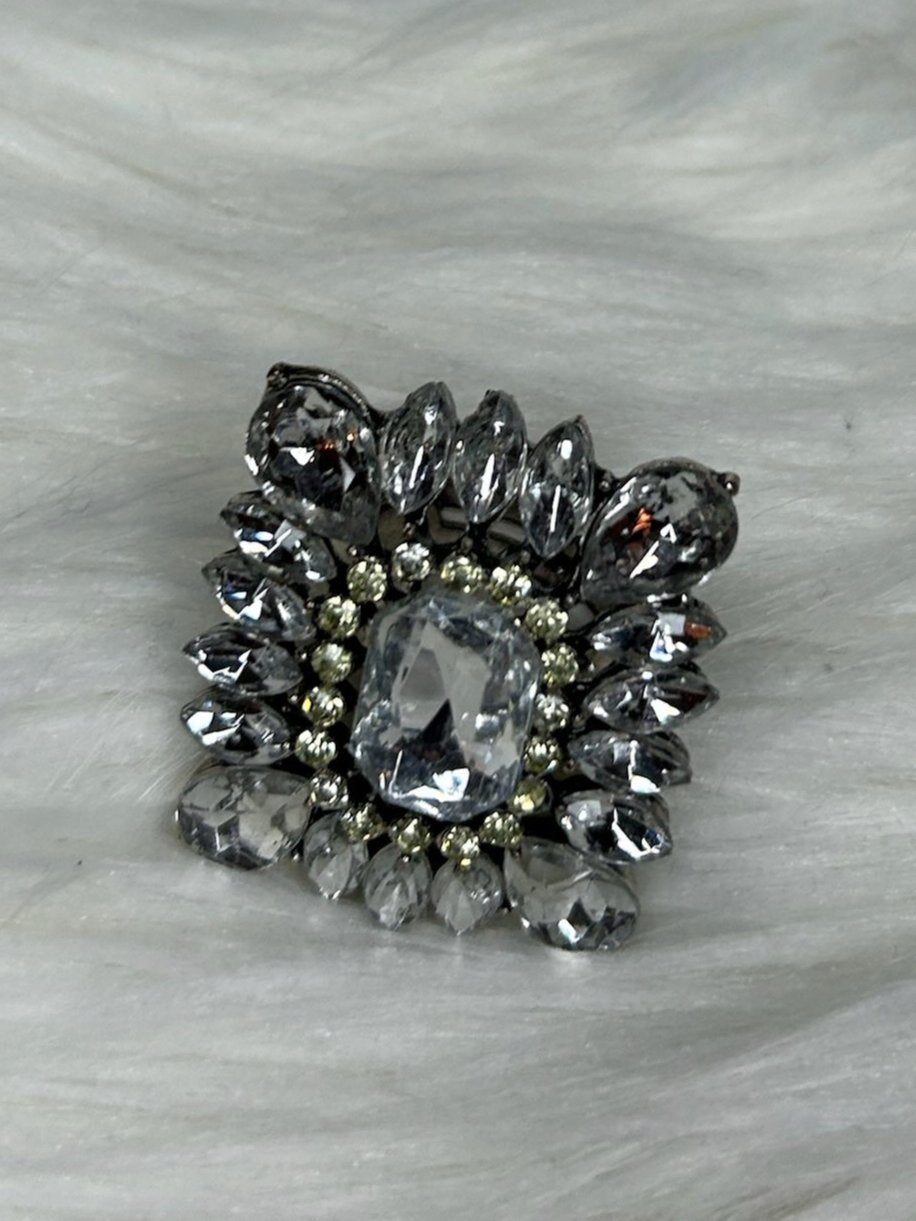 Silver Emerald Ring