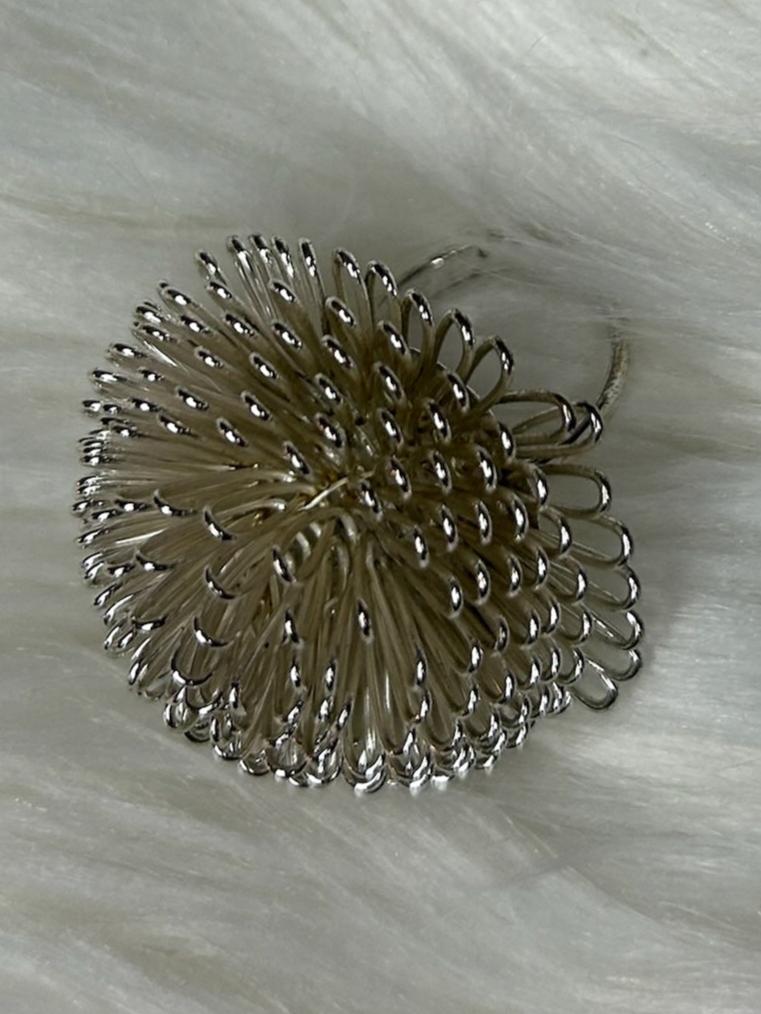 Silver Oval Design Ring