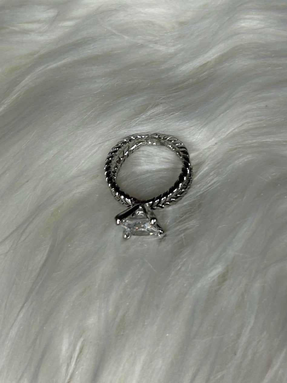 Double Band Diamond Ring