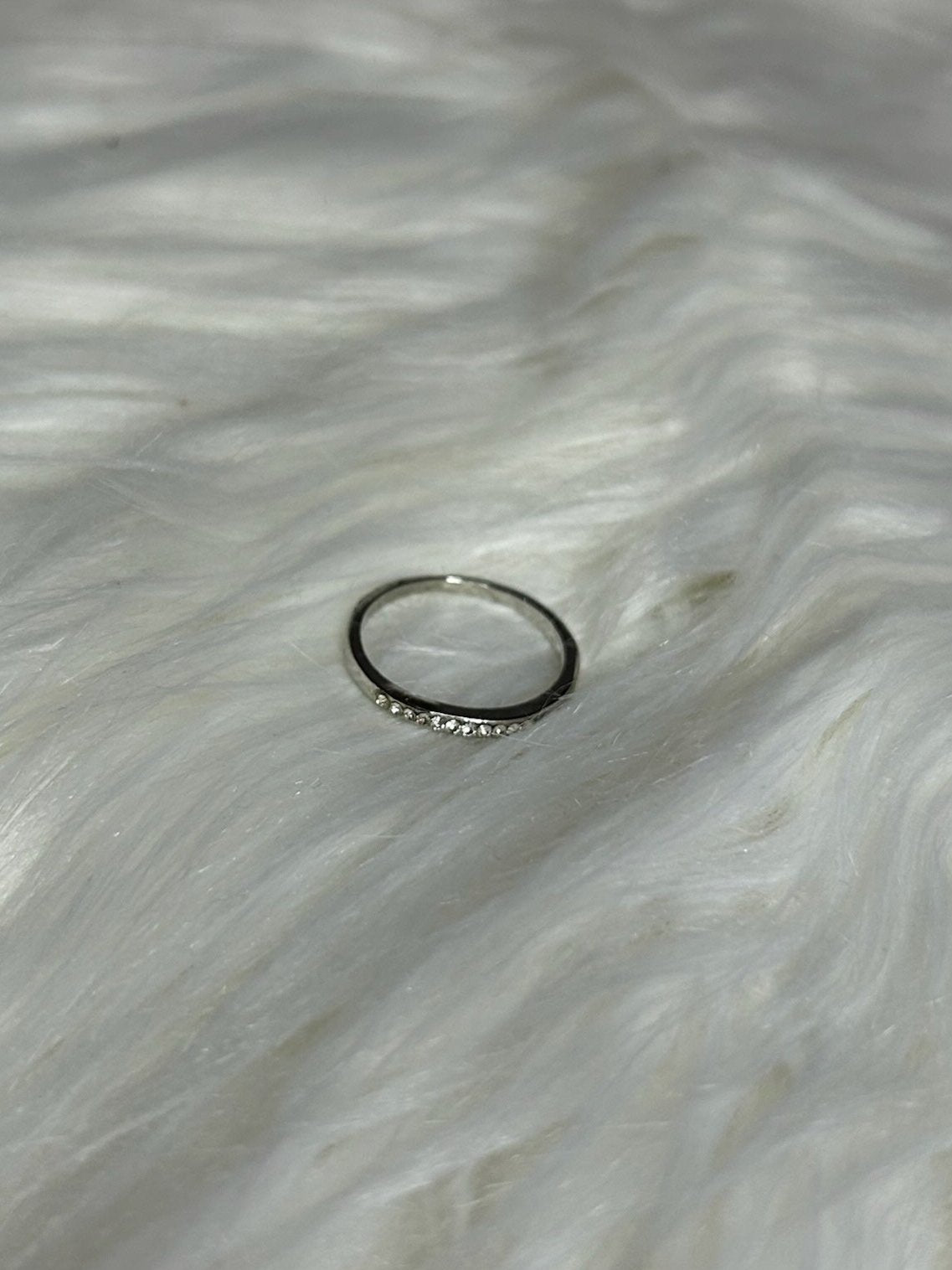 Silver Diamond Ring
