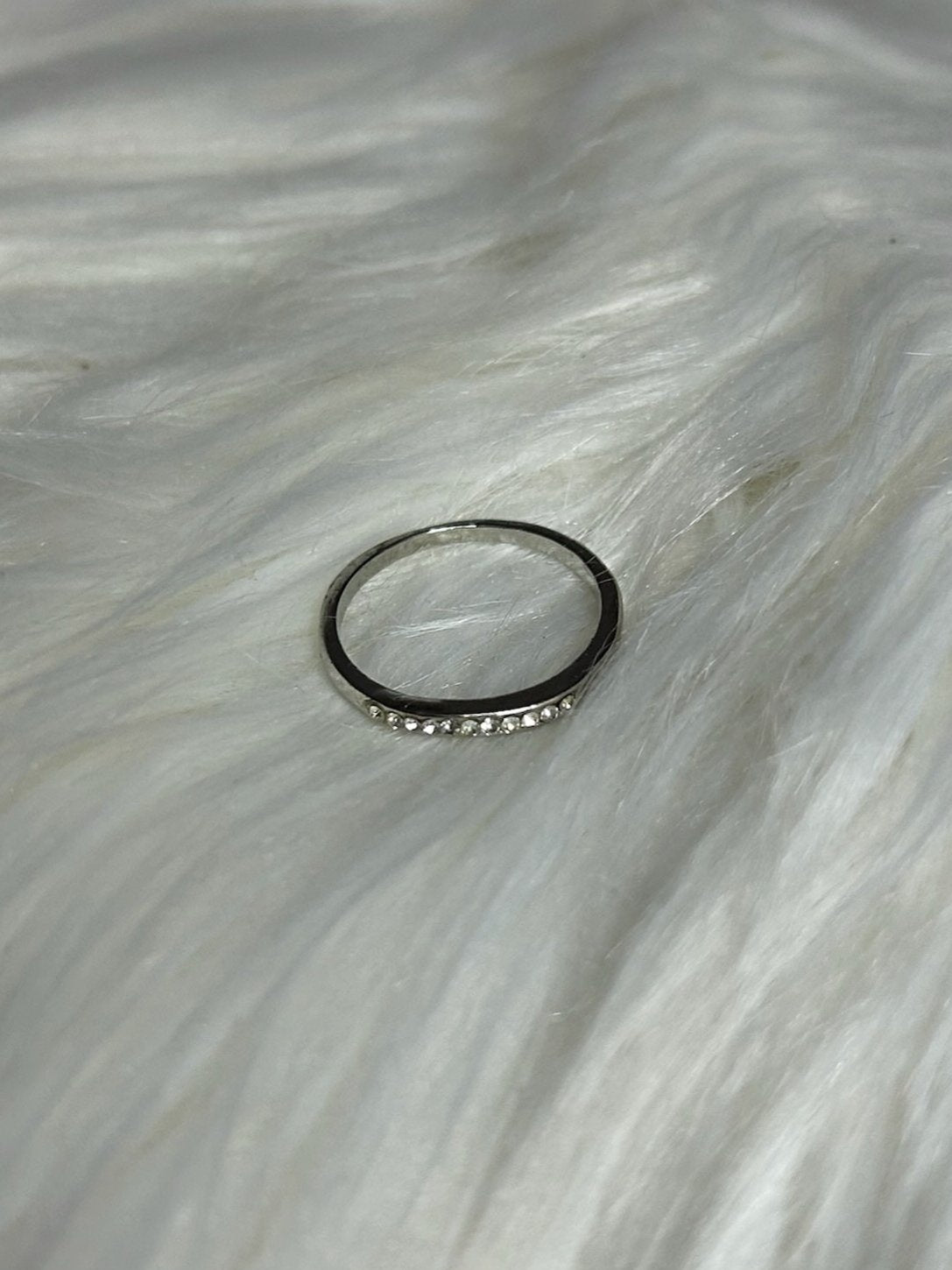 Silver Diamond Ring