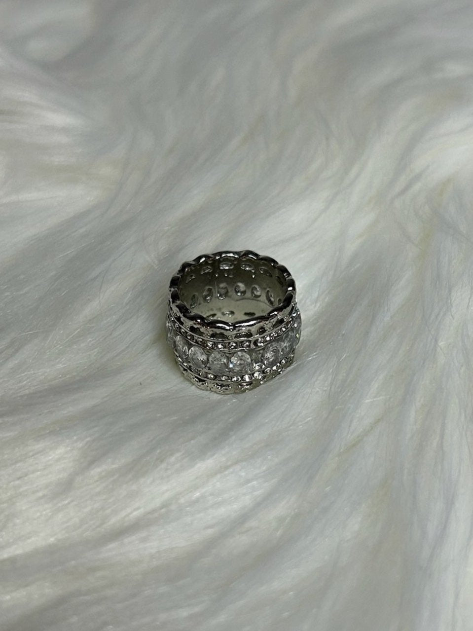 Silver Rhinestone Ring