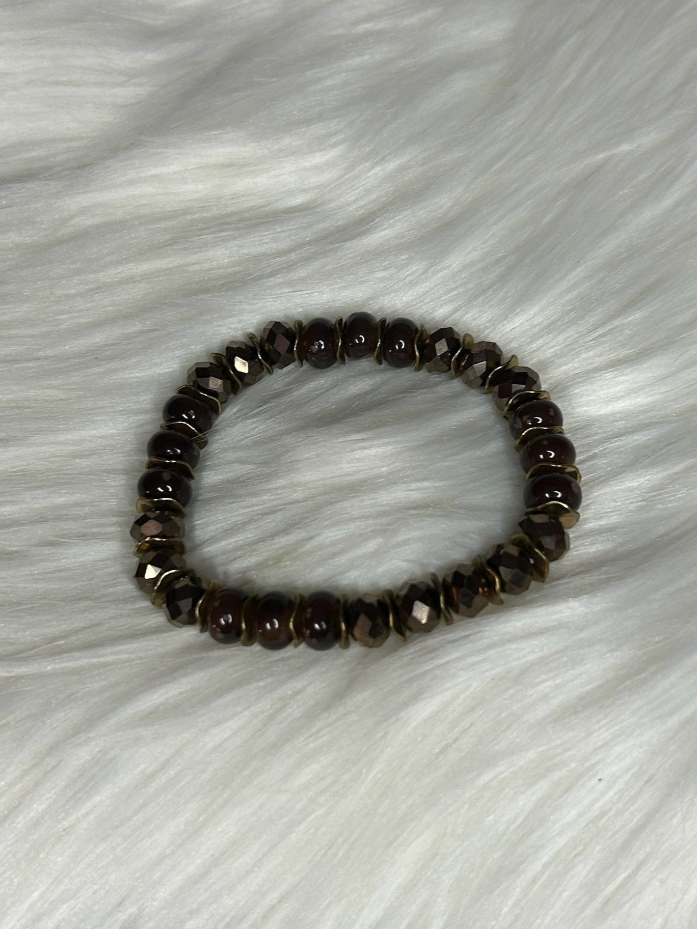 Bronze Beaded Bracelet