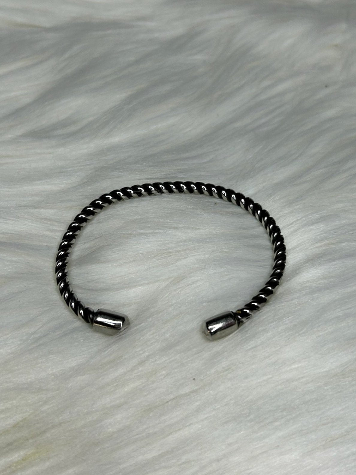 Silver Link Cuff Bracelet