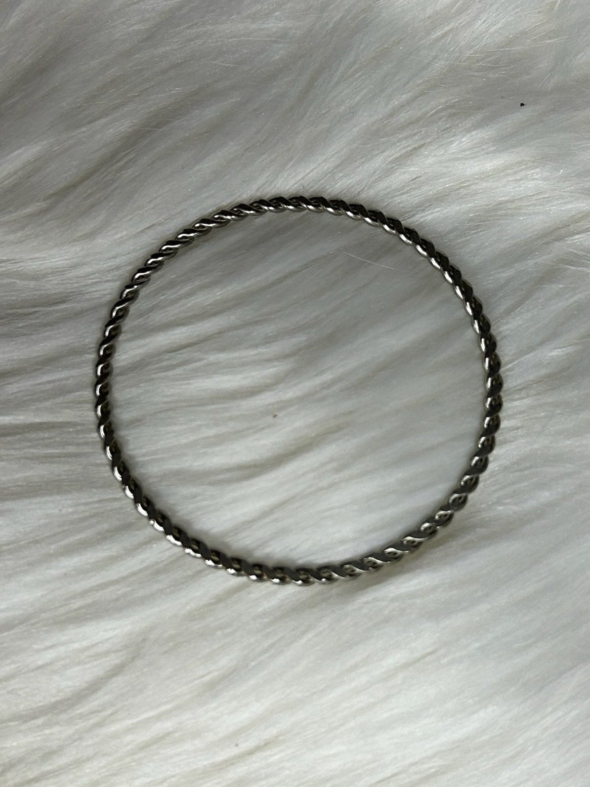 Sterling Silver Link Bangle