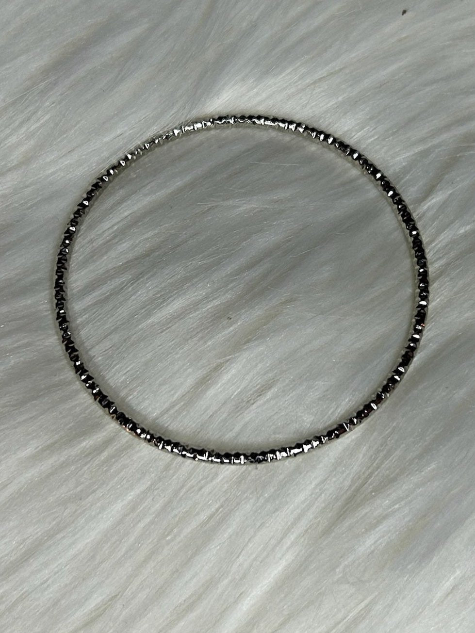 Silver Single Bangle