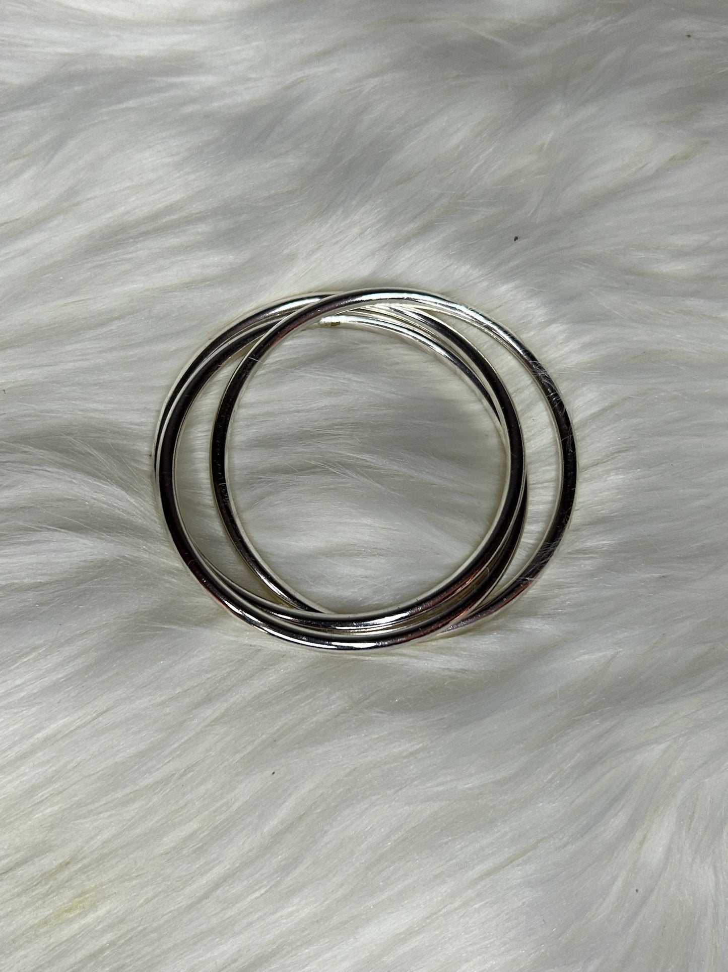 Silver Trio Bangle Set
