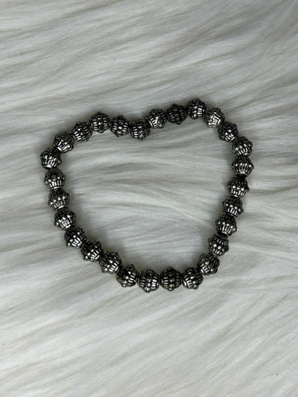 Silver Heart-shaped Bracelet
