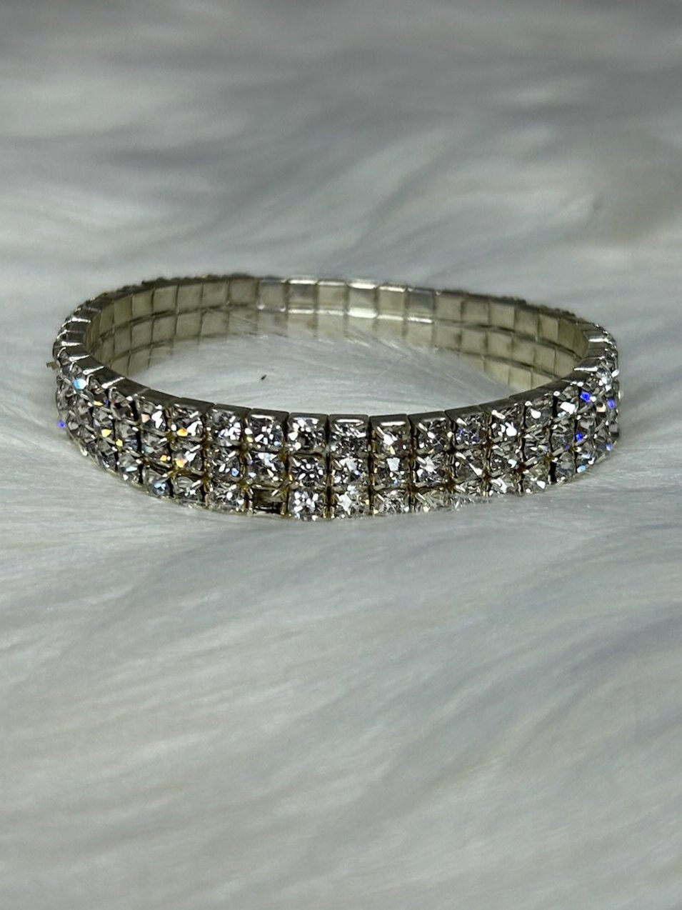 Silver Rhinestone Bracelet