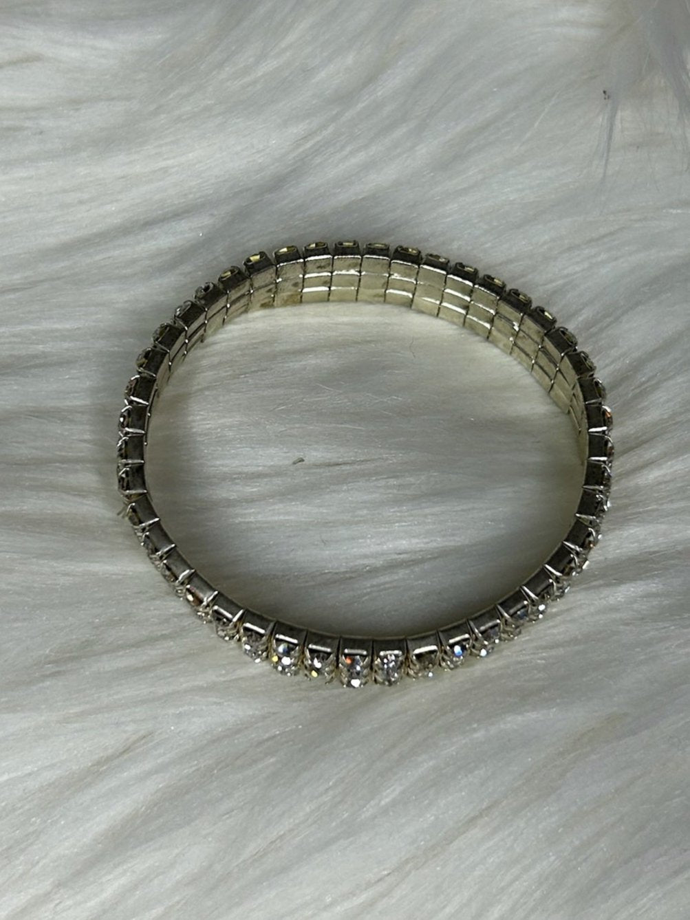 Silver Rhinestone Bracelet