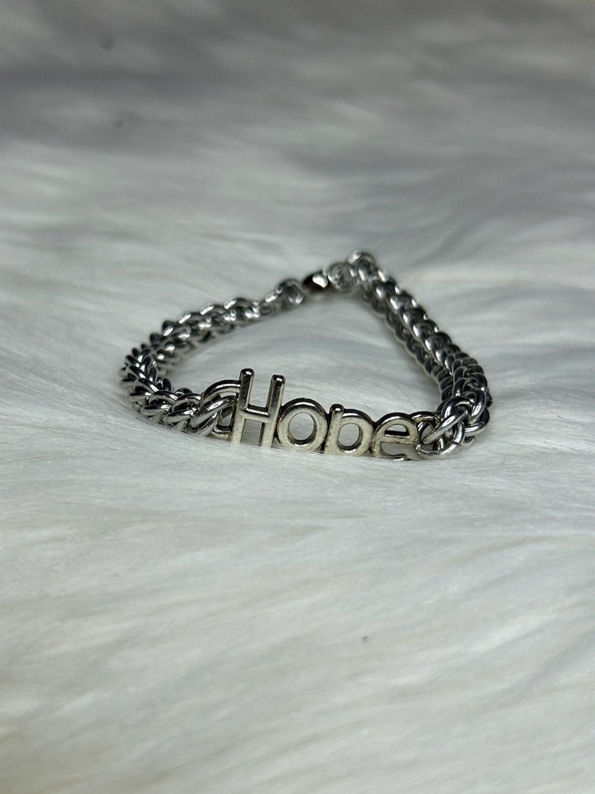 Hope Silver Bracelet