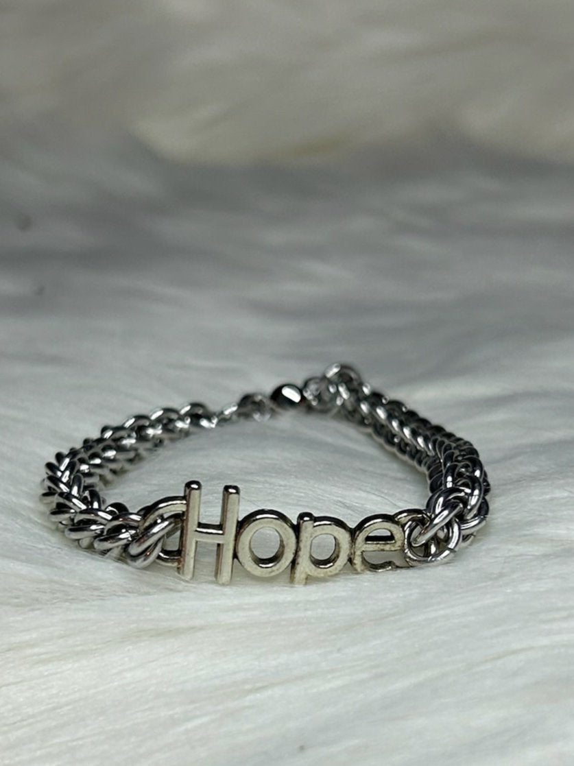 Hope Silver Bracelet