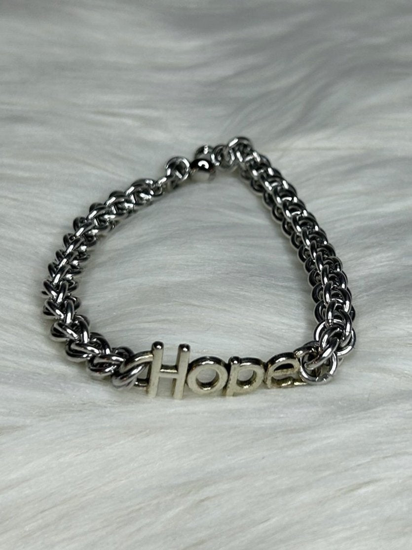 Hope Silver Bracelet
