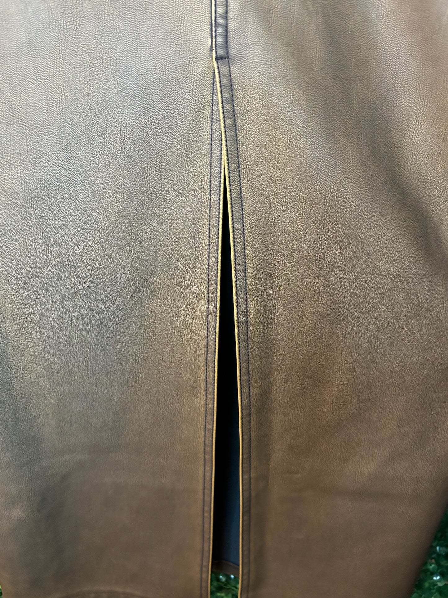Stradivarius Faux Leather Skirt