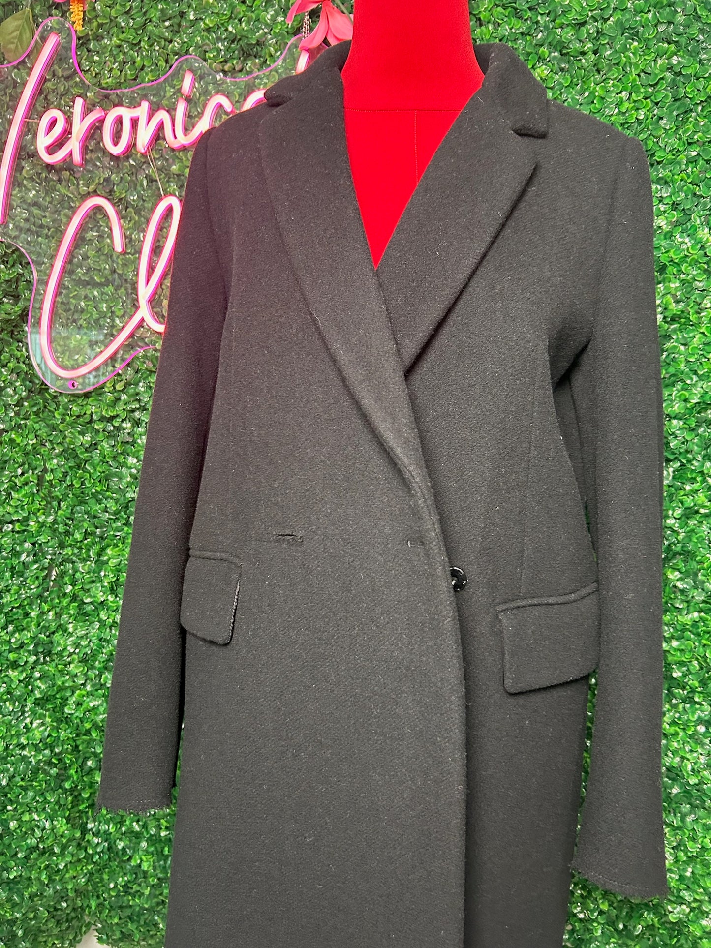 Mason Margiela Black Peacoat