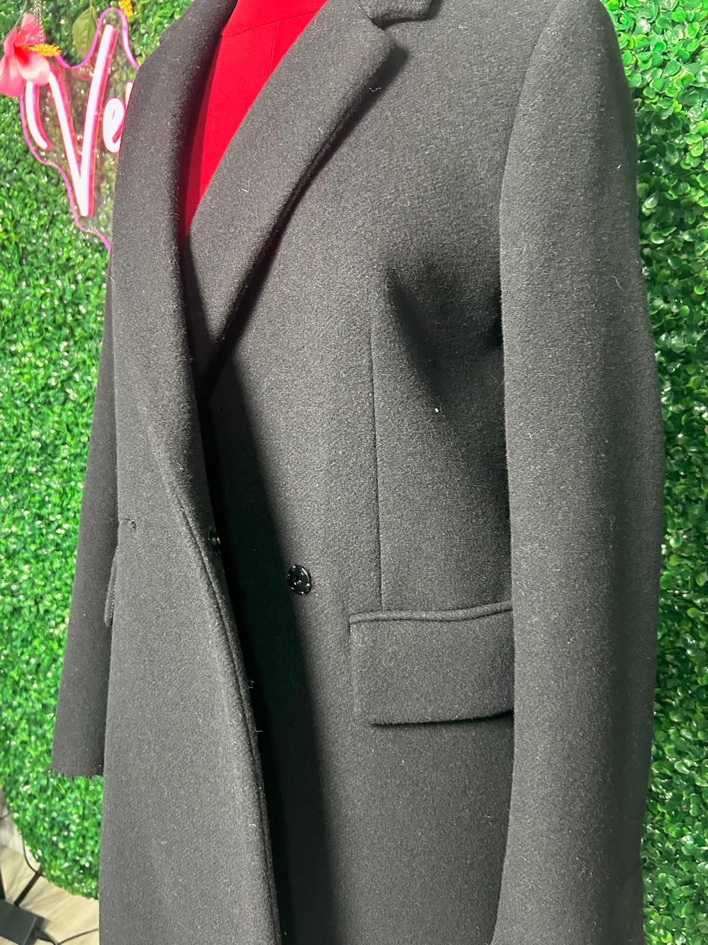 Mason Margiela Black Peacoat