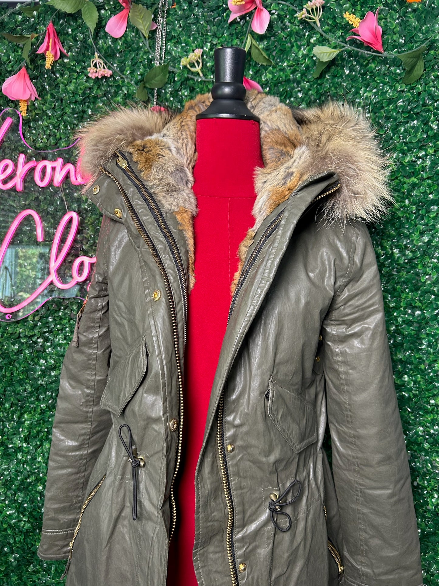 SAM Green Puffer Coat