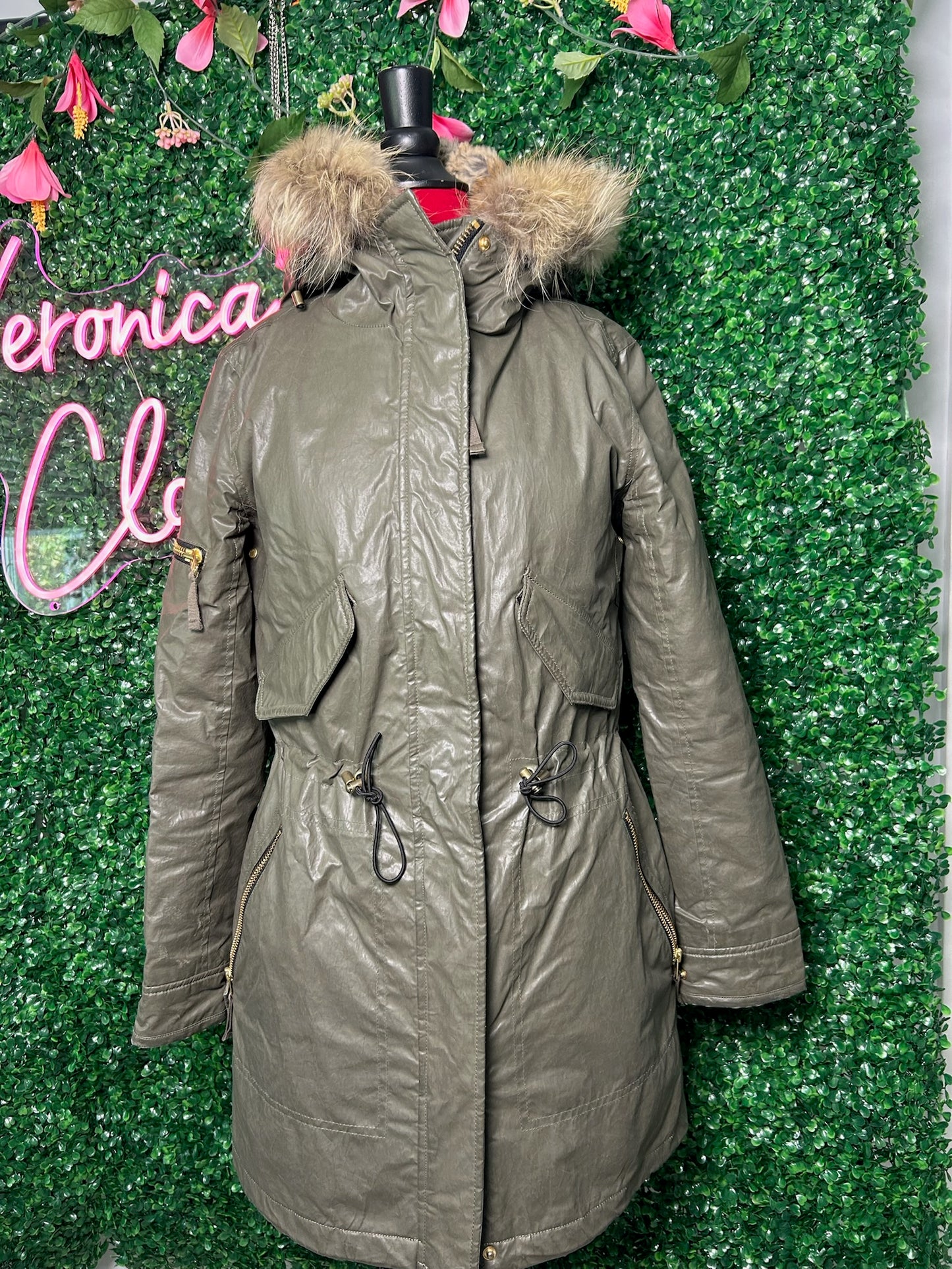 SAM Green Puffer Coat