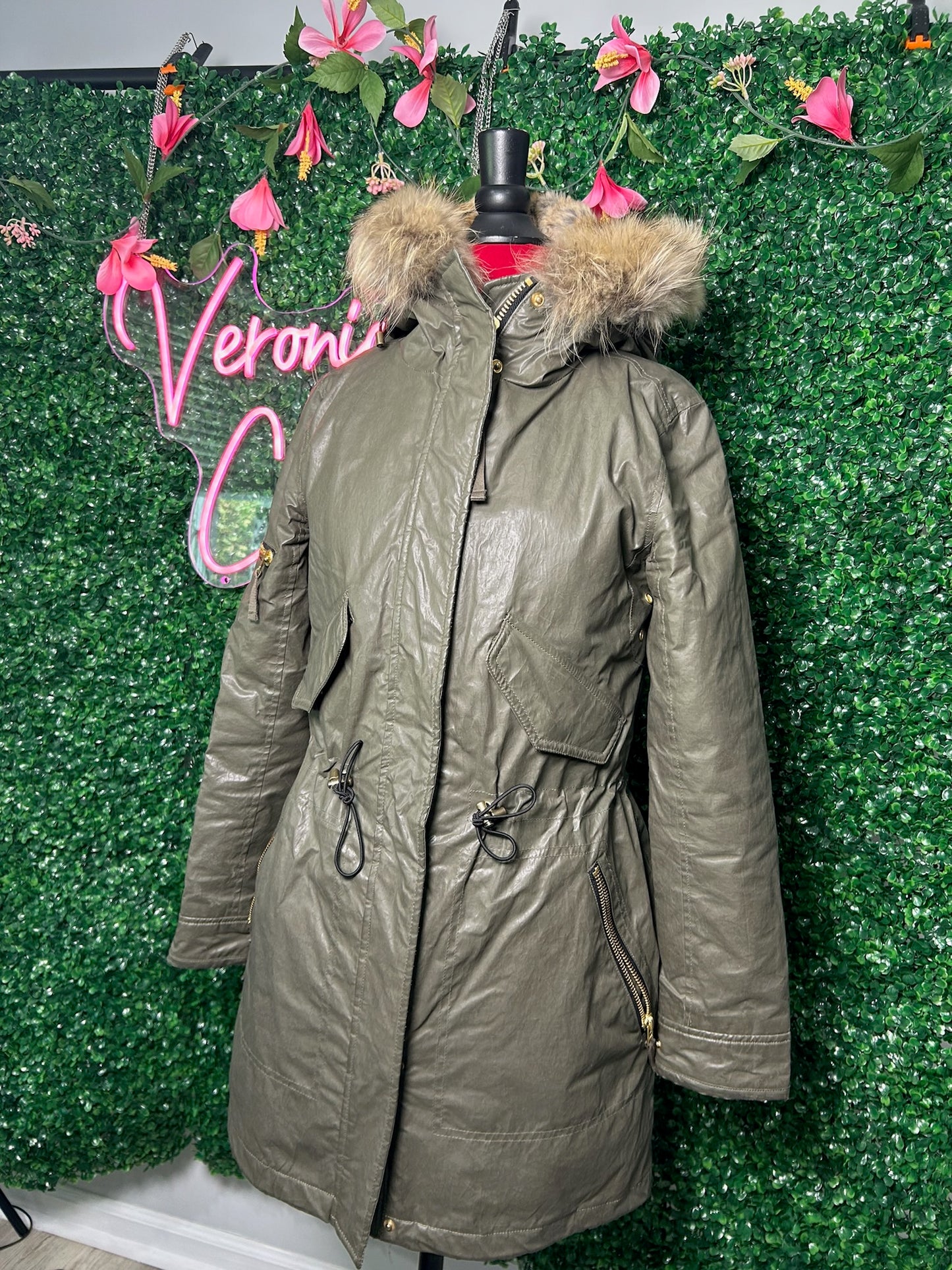 SAM Green Puffer Coat