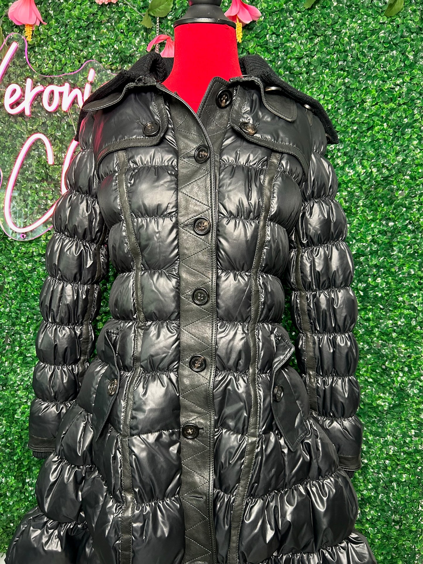 Burberry Black Puffer Coat