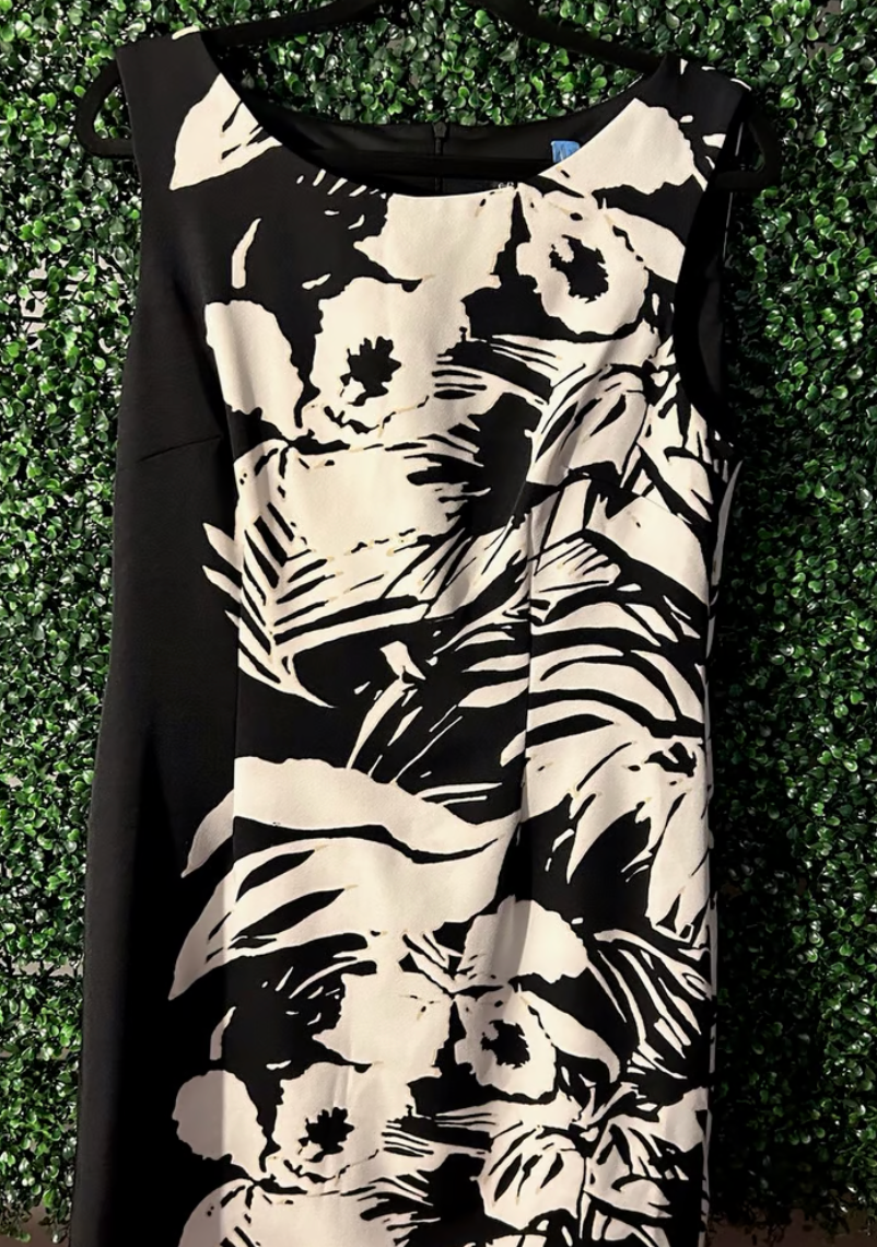 Connected Apparel B&W Dress