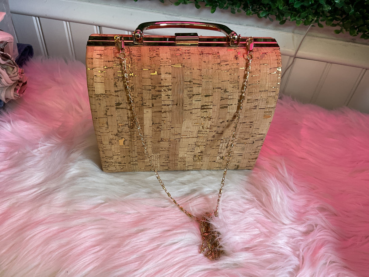 Cork and Gold purse