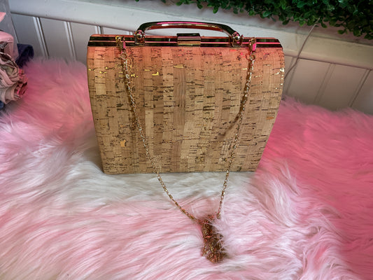 Cork and Gold purse