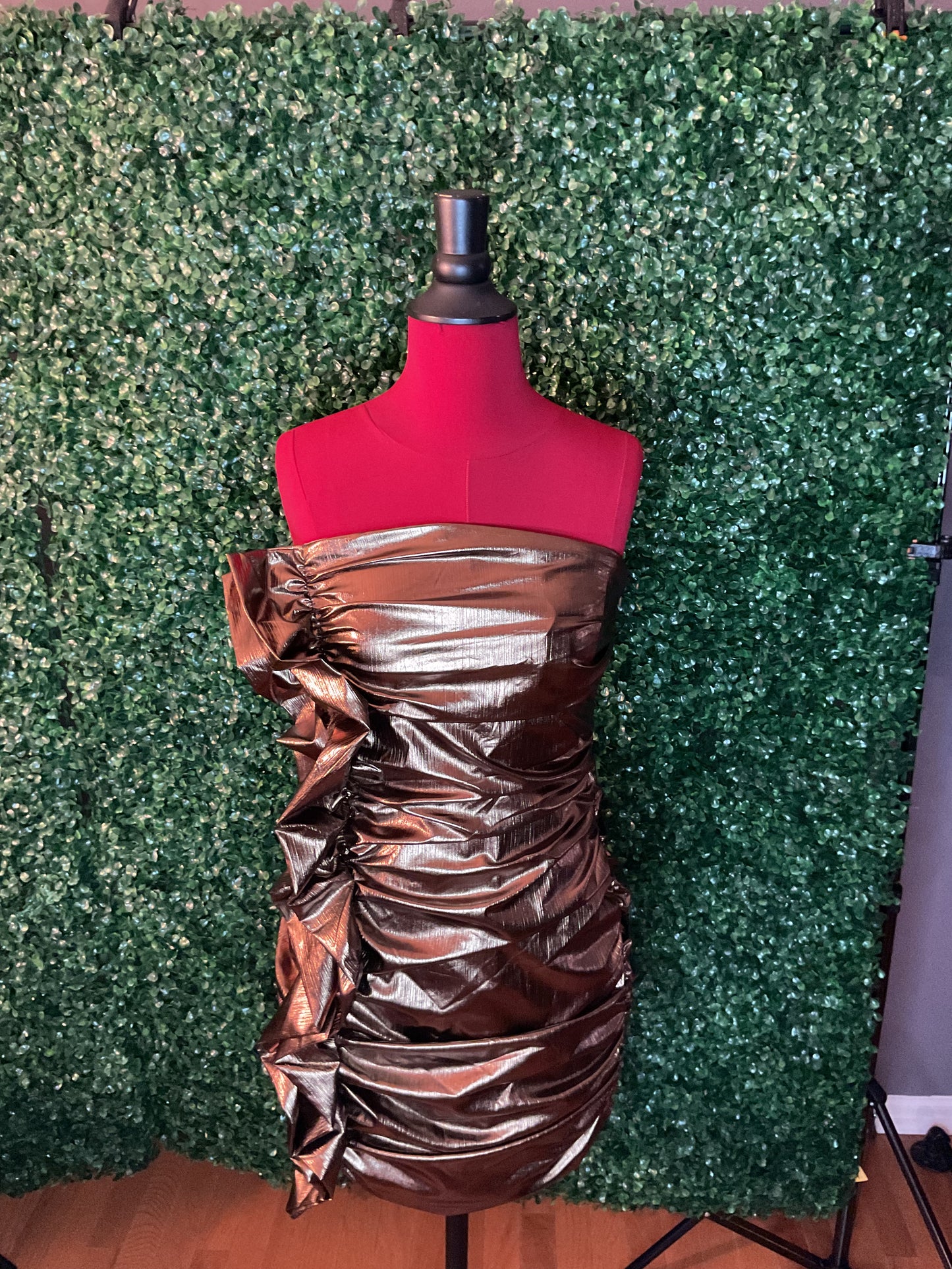 Strapless Bronze Cocktail dress