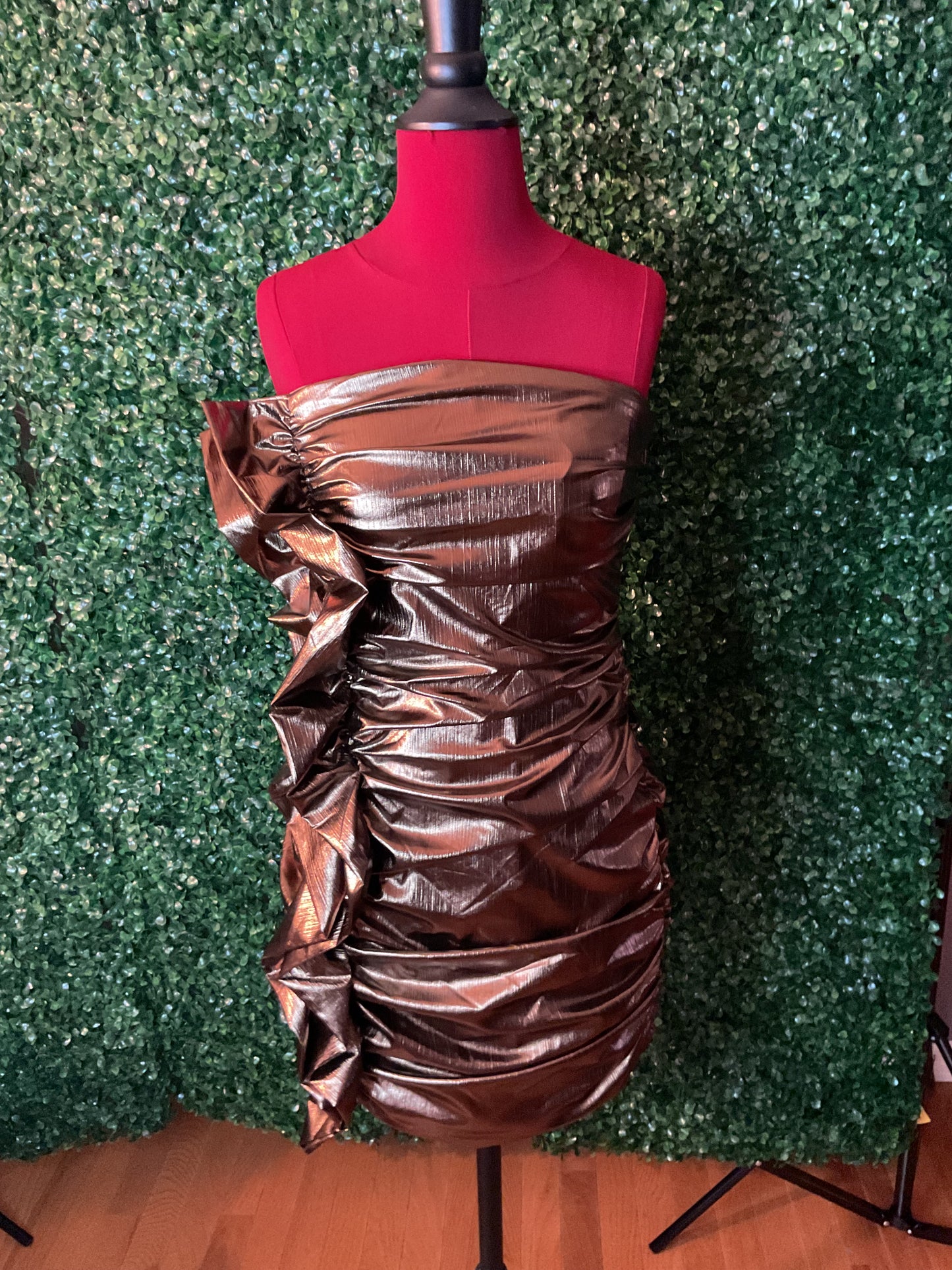 Strapless Bronze Cocktail dress