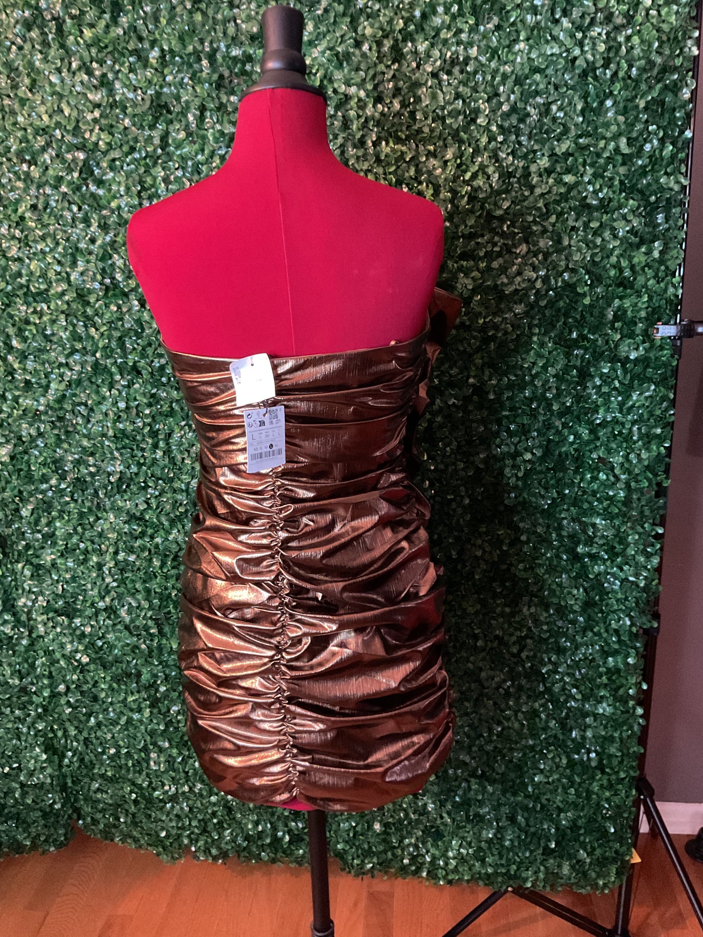 Strapless Bronze Cocktail dress