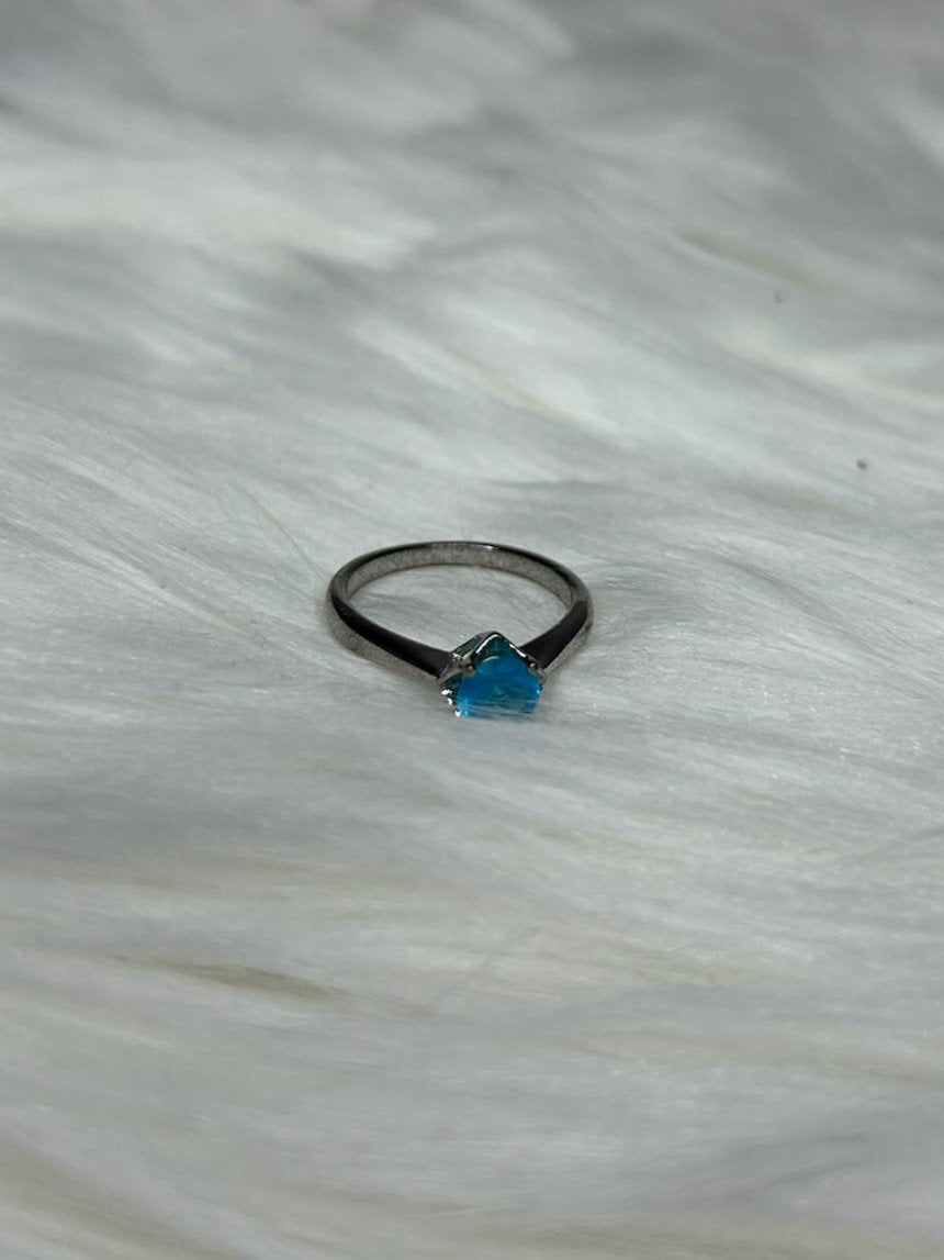 Blue Diamond Ring