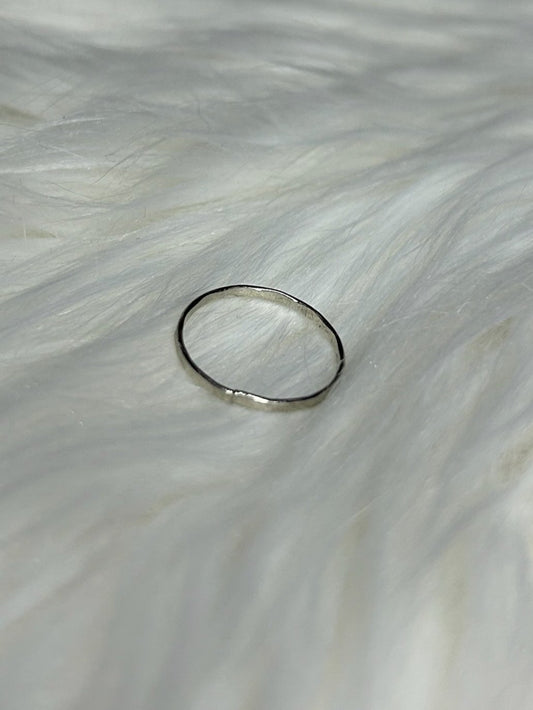 Silver Single Band Ring