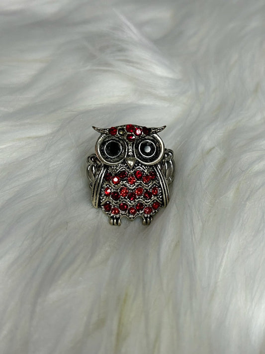 Owl Rhinestone Ring