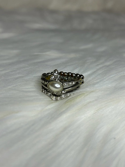 Silver with Pearl Ring