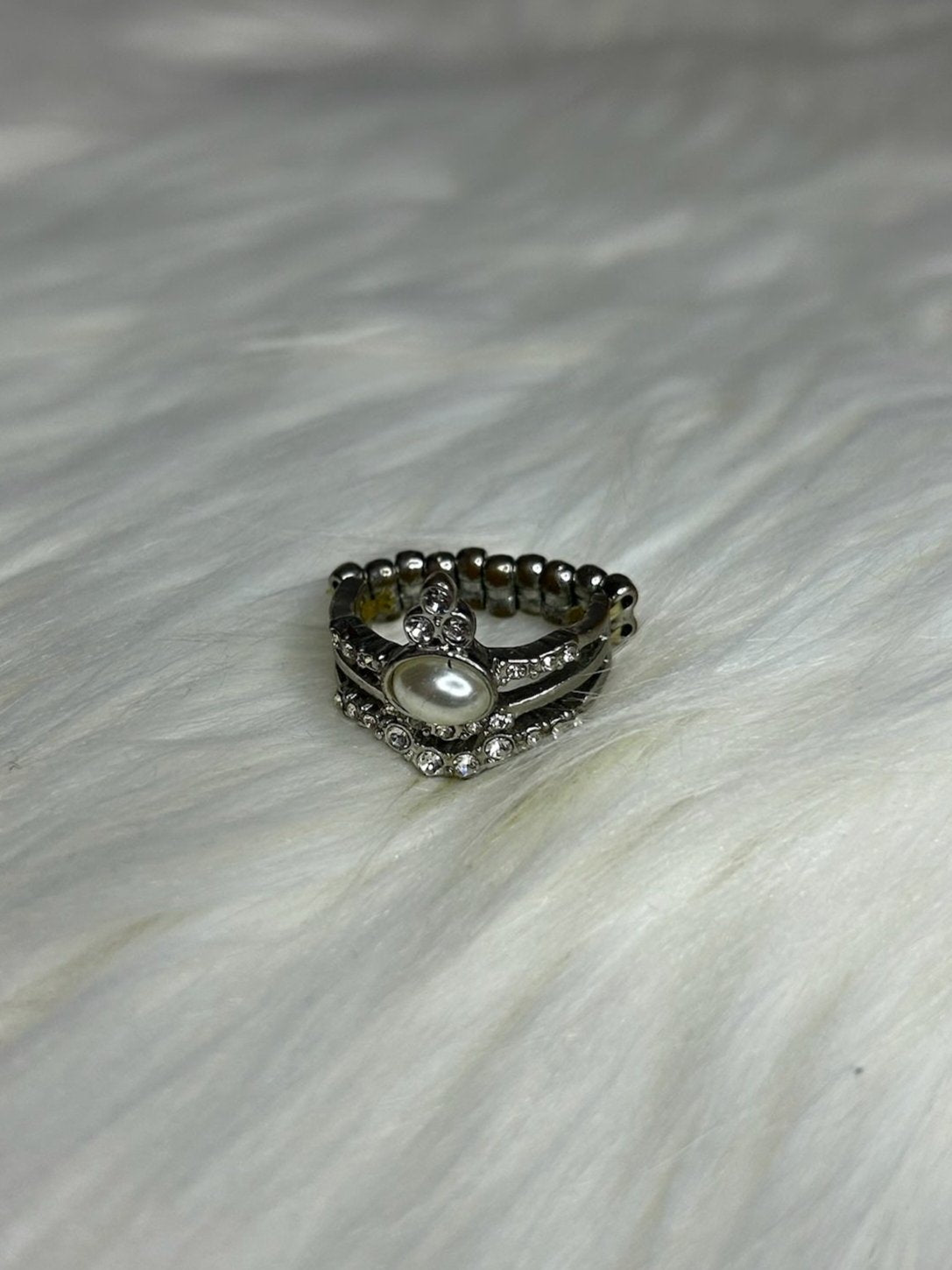 Silver with Pearl Ring