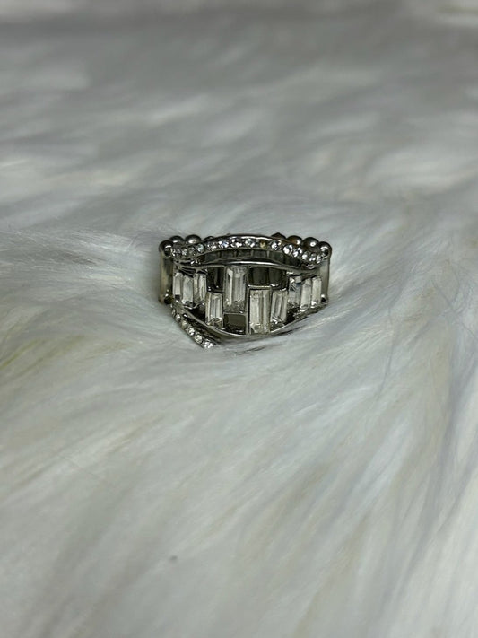 Silver and Black Ring