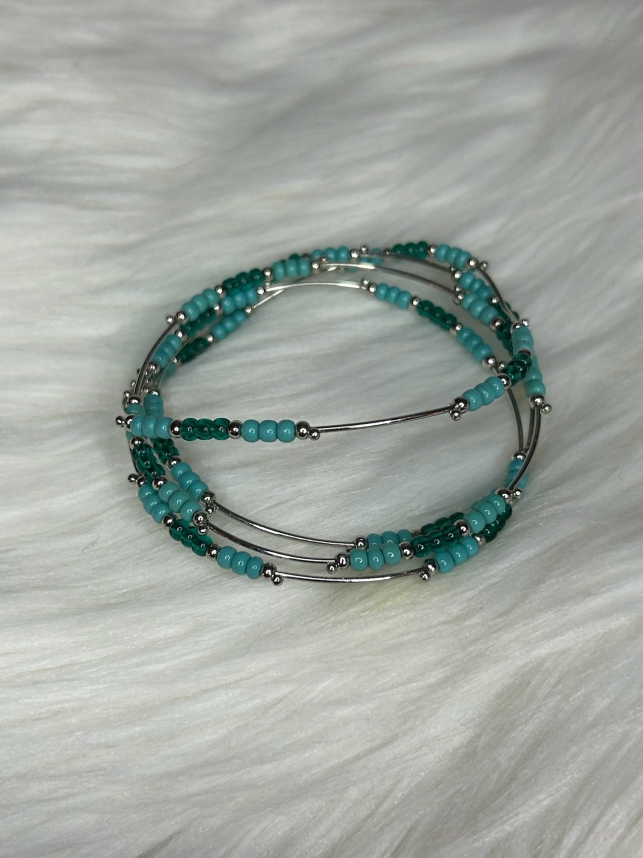 Turquoise Beaded Bracelet Set