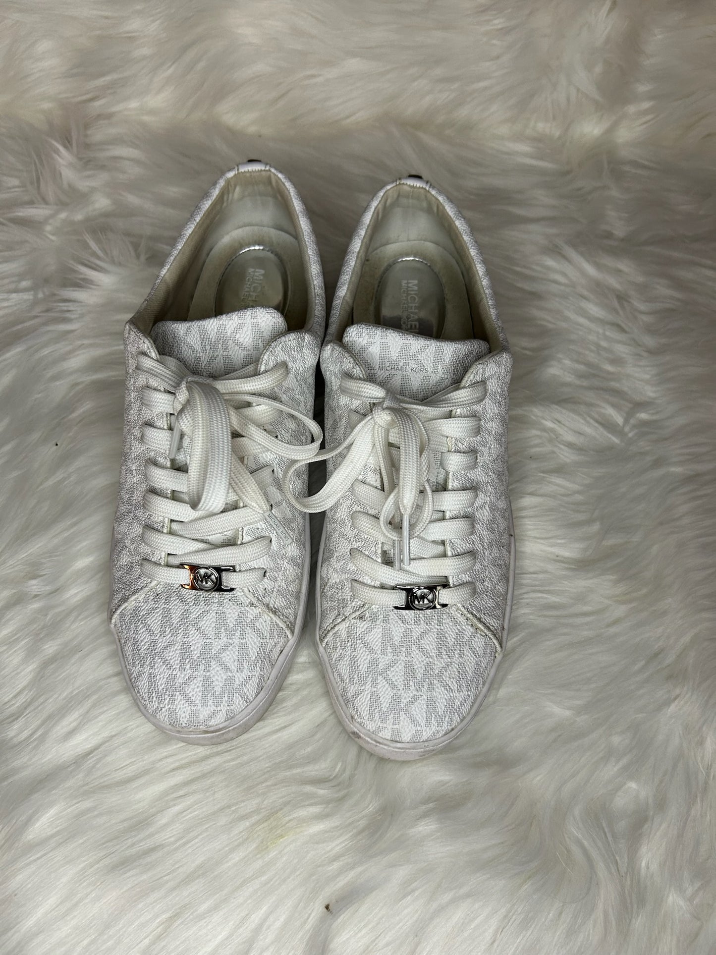 Michael Koss White Logo Sneakers