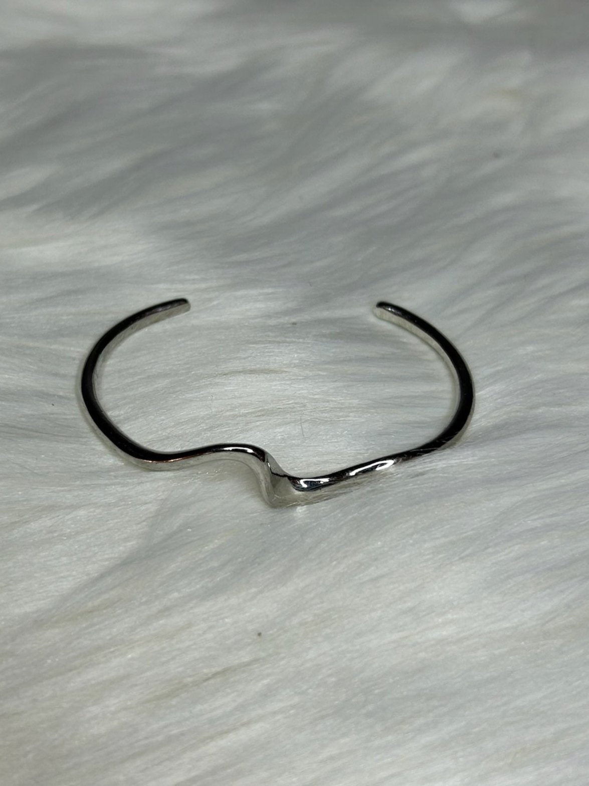 Silver Asymmetrical Cuff