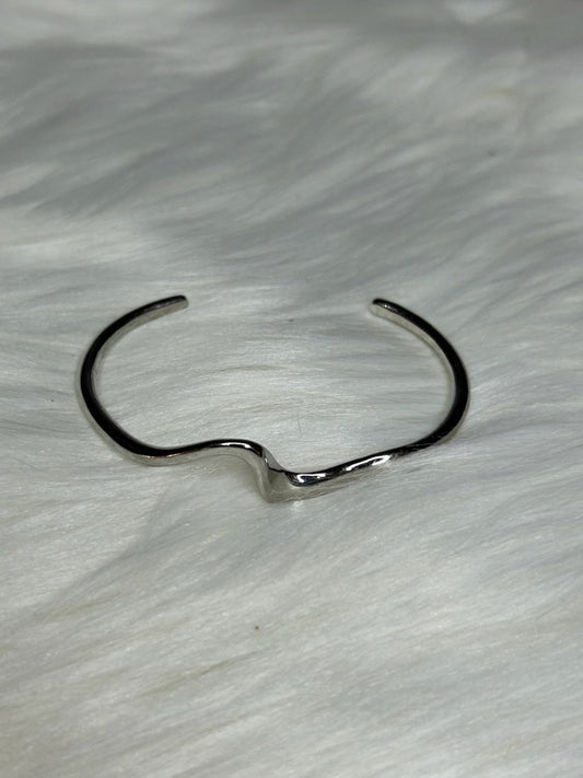 Silver Asymmetrical Cuff