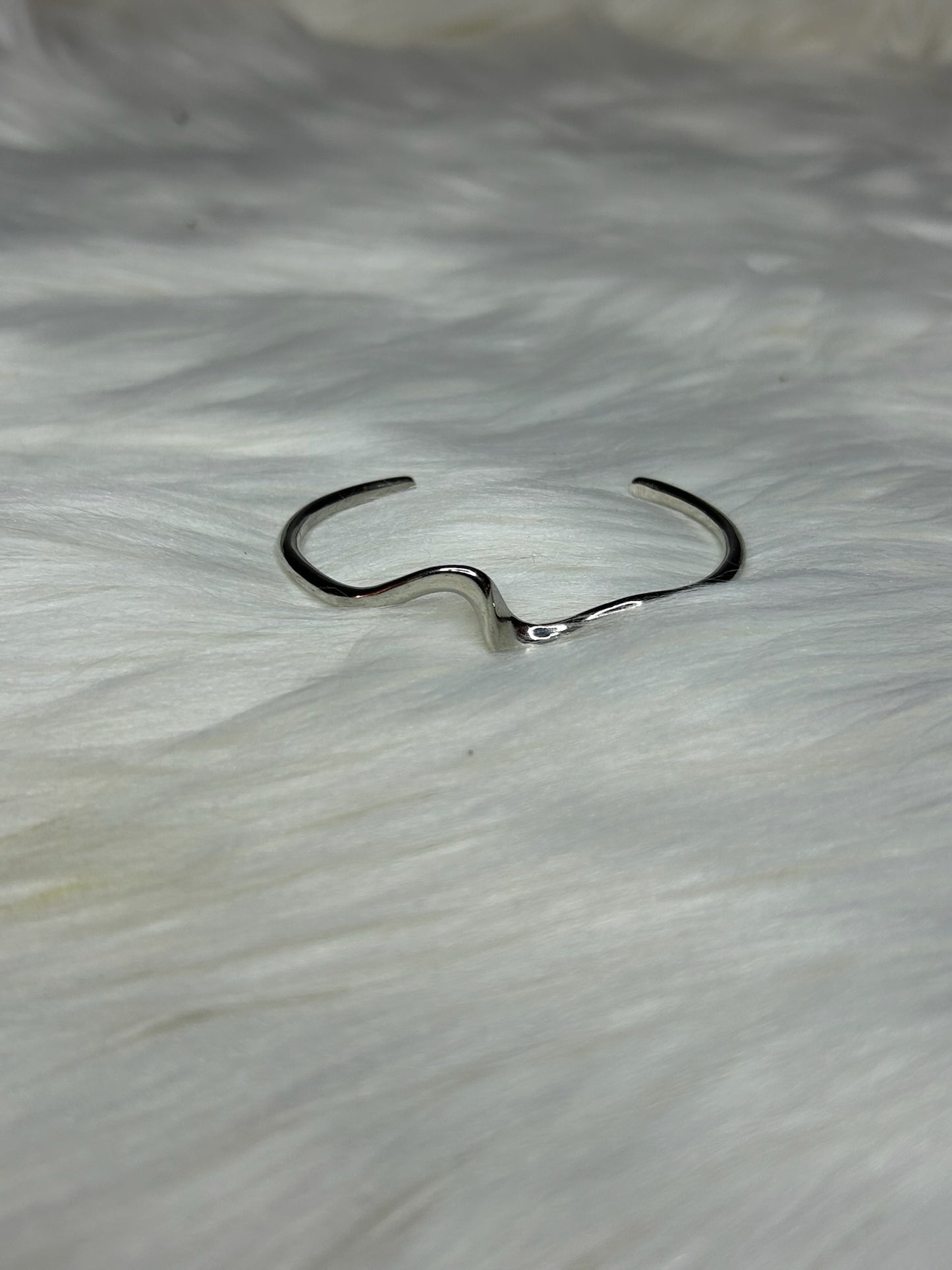 Silver Asymmetrical Cuff