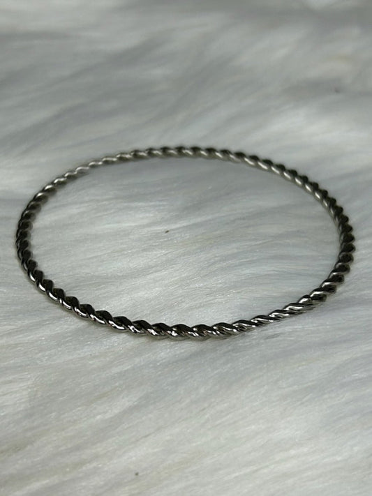 Sterling Silver Link Bangle