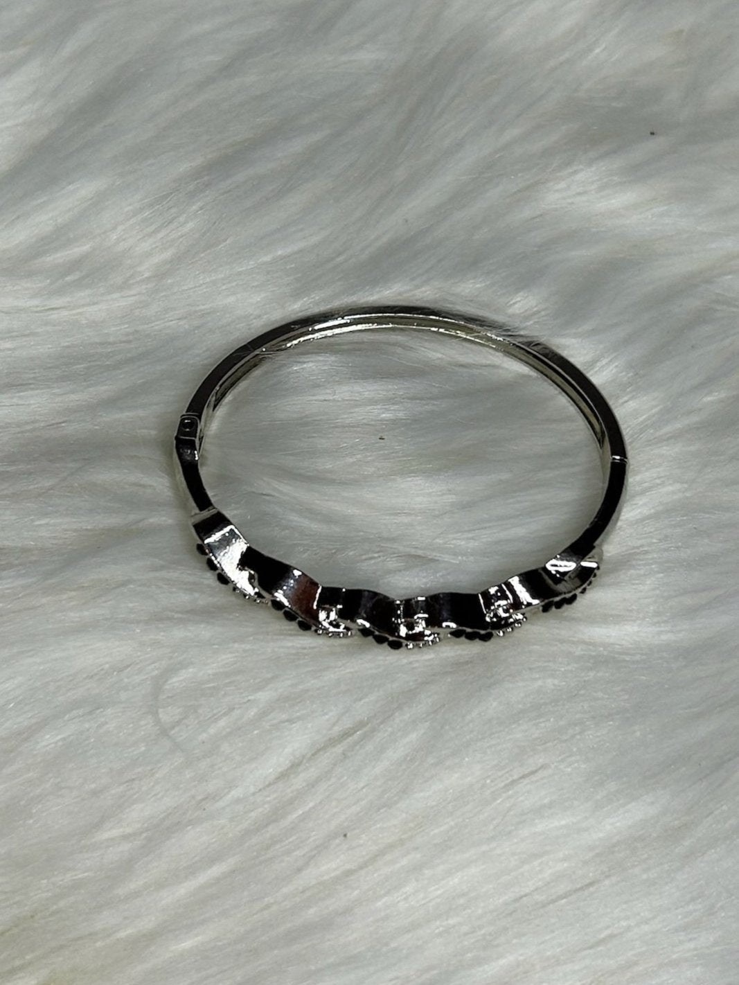 Silver and Black Sterling Bracelet