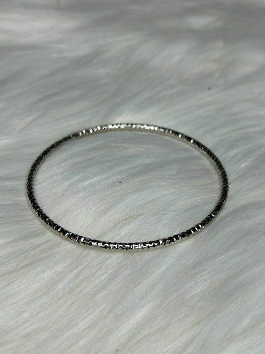 Silver Single Bangle