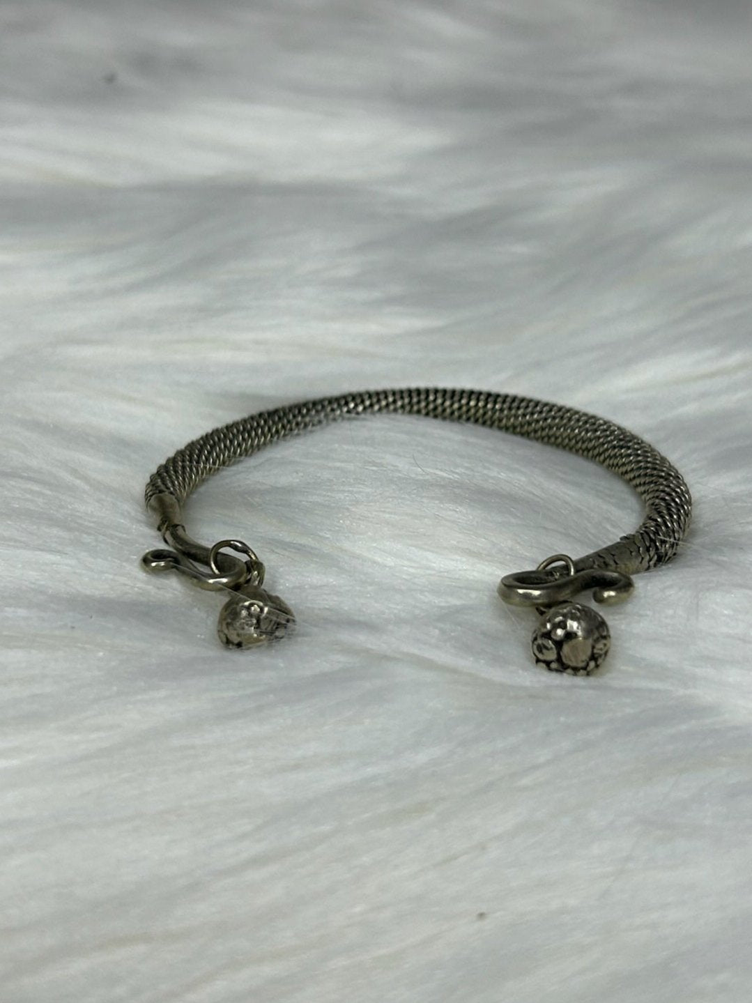 Metal Silver Cuff Bracelet