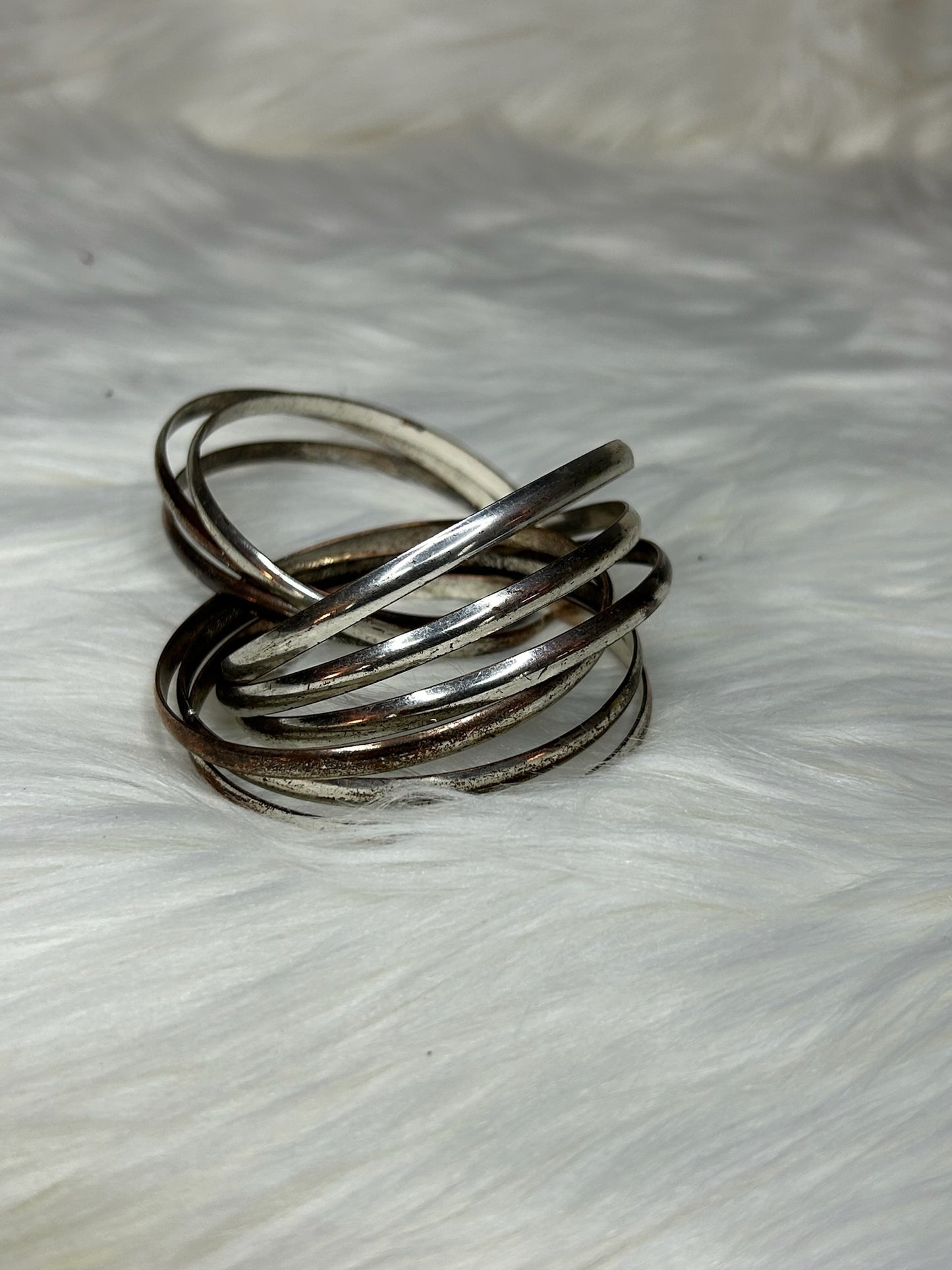 Silver Bangle Set